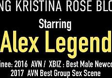 kristina rose drains alex legends big dick with her talented tongue
