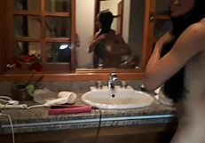 Alice lemes prepares her big ass and natural tits for hardbrazil scene.