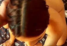 Stepsister Sucks Monster Cock with Handjob and Cumshot