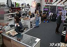 Reality Sex Happens In The Back Room Of The Store With Rough Fucking And Blowjob