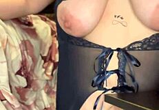 MILF sucks and fucks with juicy pussy and dildo.