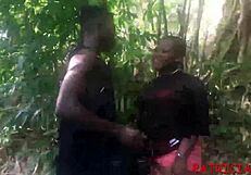 Young Ebony Teen Sucked And Fucked By Monster Cock On Public Roadside