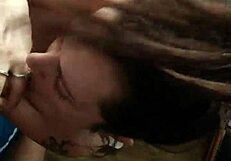 part two of amateurs getting hardcore handjob and deepthroat head