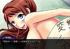 marie indulges in outdoor masturbation during this hentai game legend