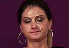 Can This European Babe Handle Double Facials?