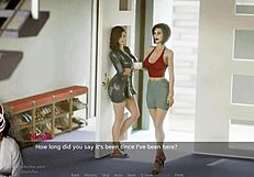 Ms. Denvers Teases with Big Tits in Cartoon Game Episode 7