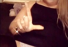 BBW with fat white ass and pussy piercing worships ass in maledom scene with dirty talk