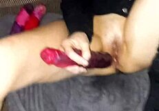 i'm velvet rain 23, pleasuring myself with huge toys, squirting everywhere, getting fucked hard at home.