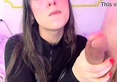 Want to munch on a hot brunette with a mouthful of your dick on her throat?