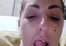 Julia Fontanelli Engages In Subtle Self-Pleasure Within The Hospital Environment. Her Movements Build Slowly In The Quiet Room.