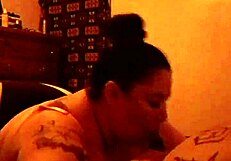 bbw carlee sucks cock