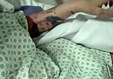 Julia Fontanelli Engages In Subtle Self-Pleasure Within The Hospital Environment. Her Movements Build Slowly In The Quiet Room.