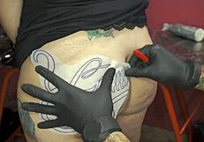 New Tattoo on Fat Ass!