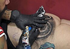 New Tattoo on Fat Ass!