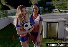 Athletic Babes Feel Lucky Riding Big Dicks