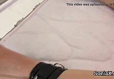 unfaithful british mature lady sonia spreads and shows her huge tits with emotion