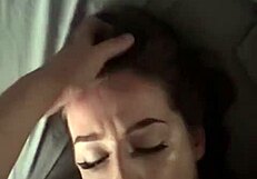 Face fuck with huge cock and messy facial!