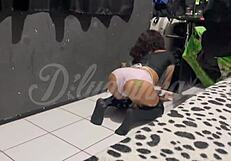 Does my sexy employee crave pussy play during her sensual massage service?