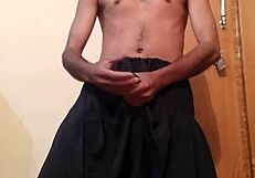 Horny Maid Gives Handjob To Massive Cock!