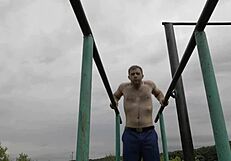 Men in suits strip naked for gay boxing and orgasm