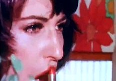 Wanita hitam vintage berpayudara besar di adegan interracial antik