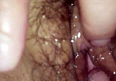 asian amateur reaches climax through finger play