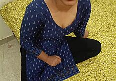 hey, this hot indian desi housewife cheated and got banged by step-brother