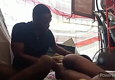 Hey, take that dick bitch in bent over doggystyle quickie