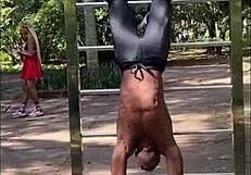 Naome spots me at the gym, invites for water, but wants to suck my monster black cock!