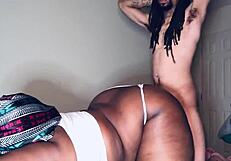 Pounding Bentley's Wide Ebony Ass In Homemade BBW Milf Scene
