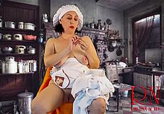The kinkier Cinderella story goes on as she stitches apparel for her stepsister and stepmother