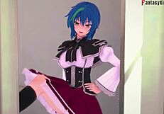 xenovia says, 'issei, fuck me hard while rias watches' in this hentai madness