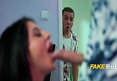 Big Tits Babe Flashes Pussy In Hotel Casting For Sex Money