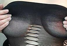 Kyra Hellfire's Natural Big Boobs Jerk Off Countdown