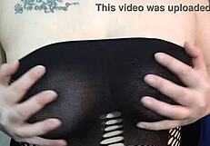 Kyra Hellfire's Natural Big Boobs Jerk Off Countdown