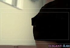 Classy blonde enjoys a gentle ride with bbc.