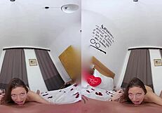 Coming twice in intense valentine sex