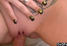 Watch me fuck my blonde babe in the bathroom for a cumshot.