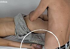 Amateur solo ass massage with beautiful women.