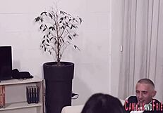 Latina Ladyboy Fucks Ass With Big Tits And Blowjob