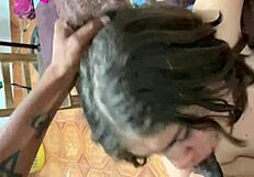 Intense Sloppy Deep Throat Action