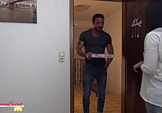 How Does Emma Secret Pay For The Pizza With Her Pussy?