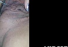 Wife returns home dripping creampie in panties