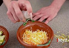 Why does the cooking show host offer her big tits for a free rimjob in the kitchen?