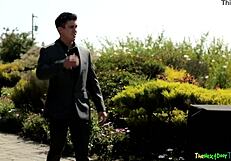 Watch Tattooed Amateur Explode While Twink Slams Him!