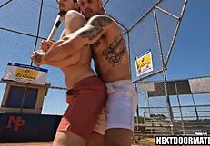Yo, these baseball players ditched workout for some wild gay banging!
