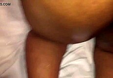 ebony pornstar grandao 58 gives footjob and anal cumshot