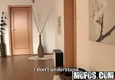 Can This Gorgeous Brunette Ride Her Voyeur's Cock in POV?