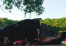 Passionate Public River Fuck With Lover's Intense Cum In Mouth