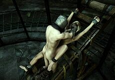 Blonde vampire bondage in skyrim dark desires with anal assfucking and indian elements